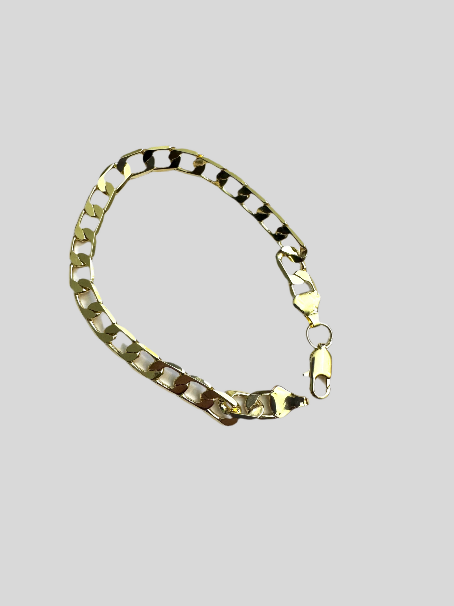 Cuban Chain Bracelet 8" gold plated