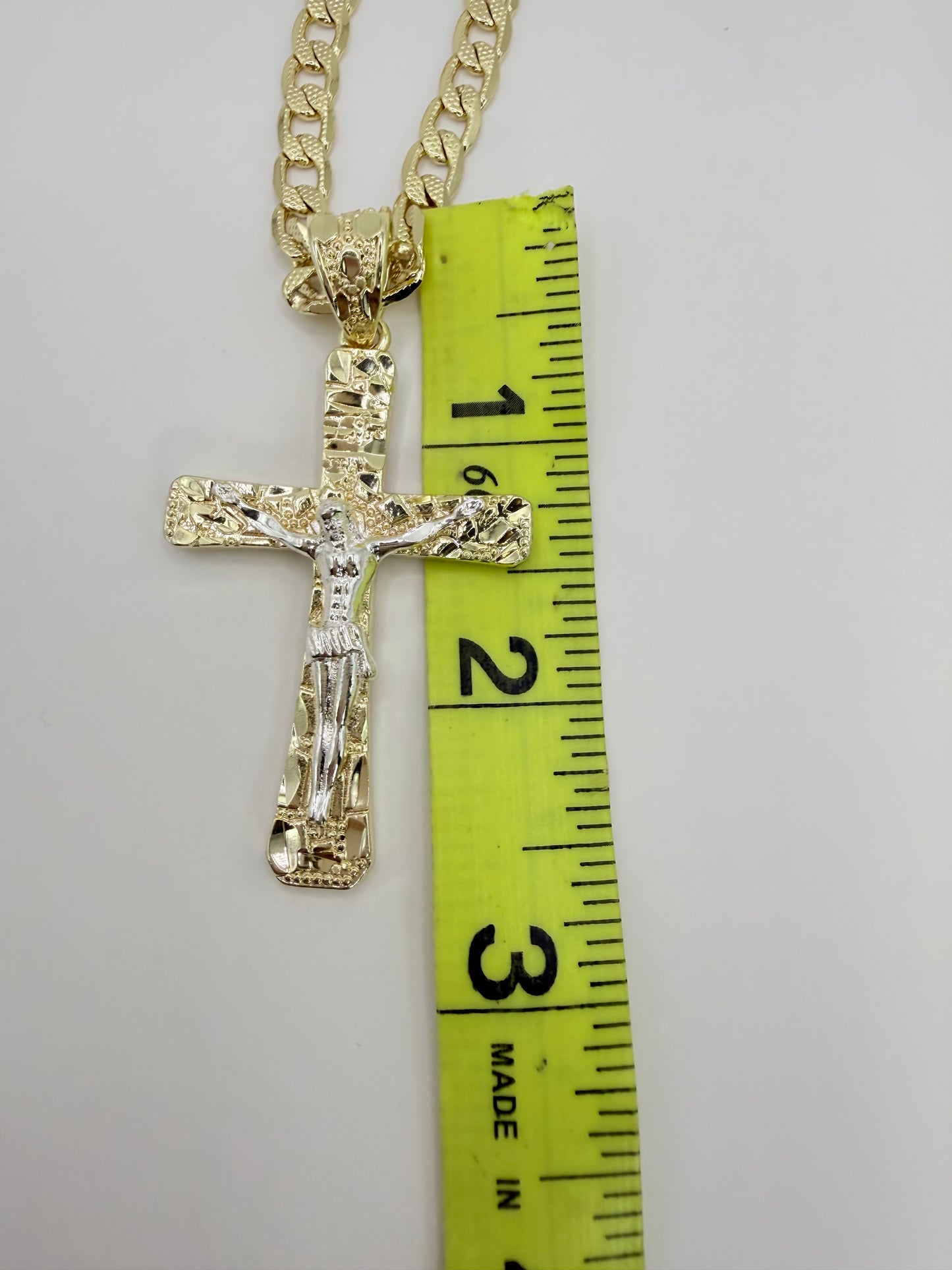 CROSS new fashion style gold-plated CUBAN CHAIN 24"inches fancy design Necklace