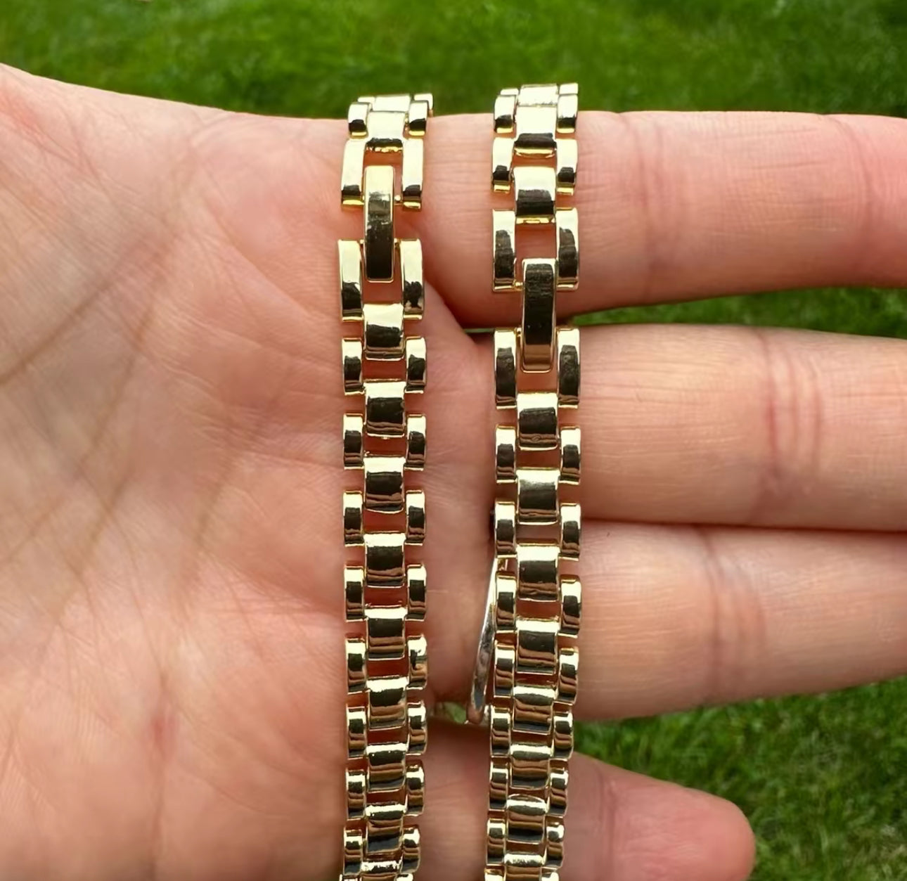 Elegant San Judas Tadeo Bracelet with Stones unisex Gold plated 20cm