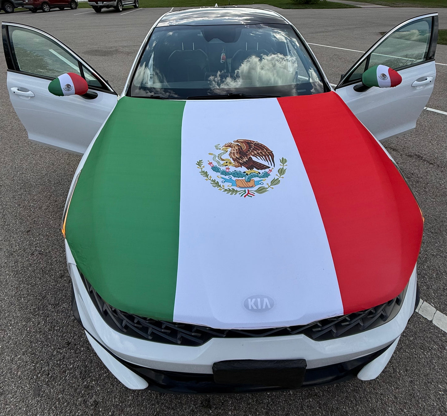 HOOD COVER MEXICO / FLAG MIRROR COVER