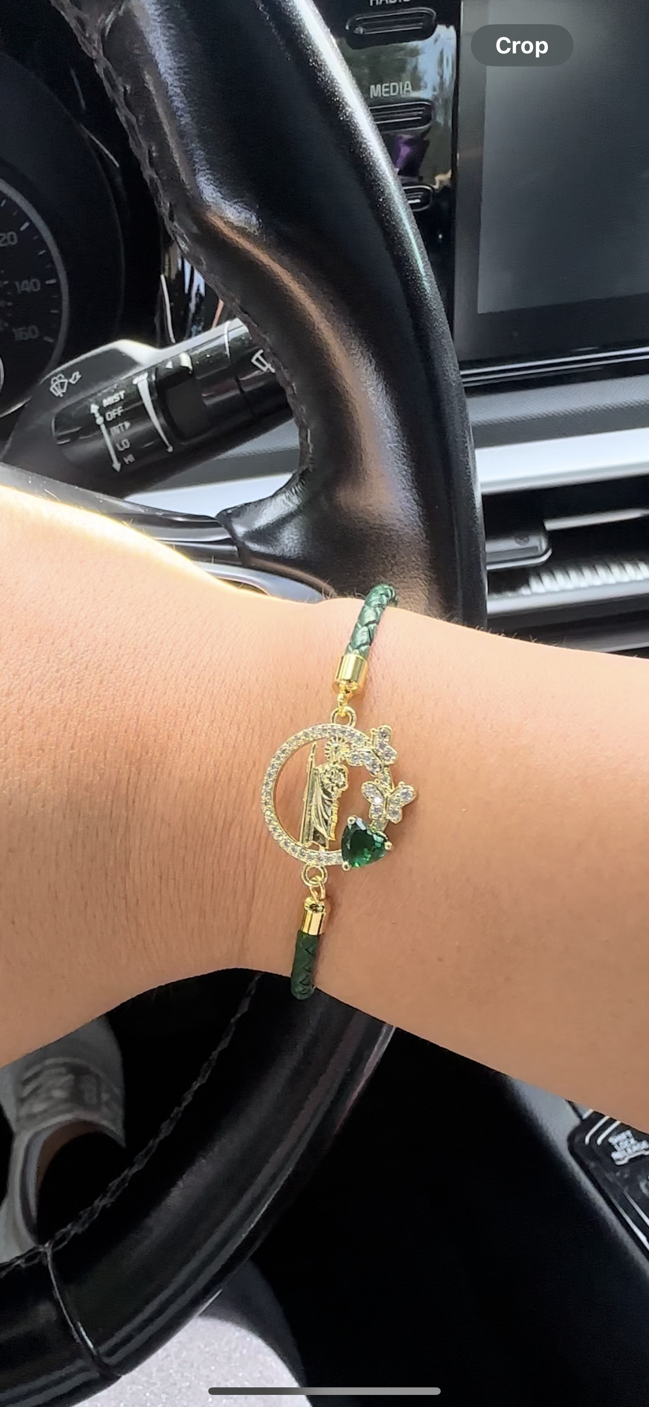 San Judas Tadeo Bracelet with Enclosed Design
