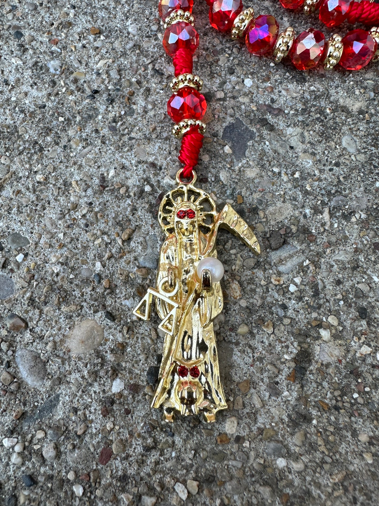 Holy Death Necklace-Rosary