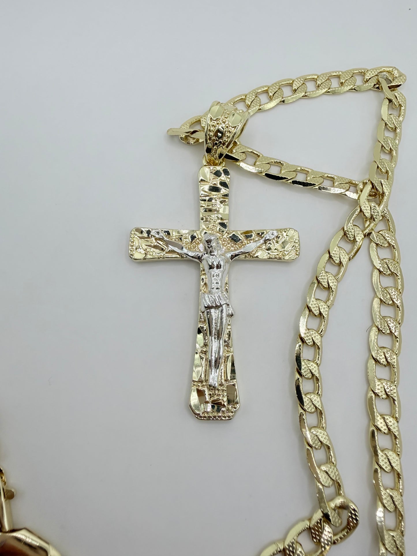 CROSS  new fashion style    gold-plated CUBAN  CHAIN 24"inches fancy design Necklace