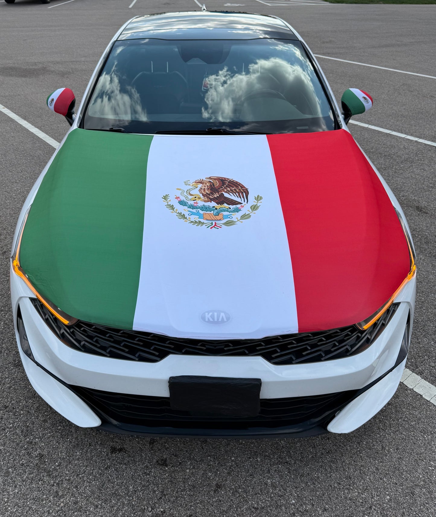HOOD COVER MEXICO / FLAG MIRROR COVER