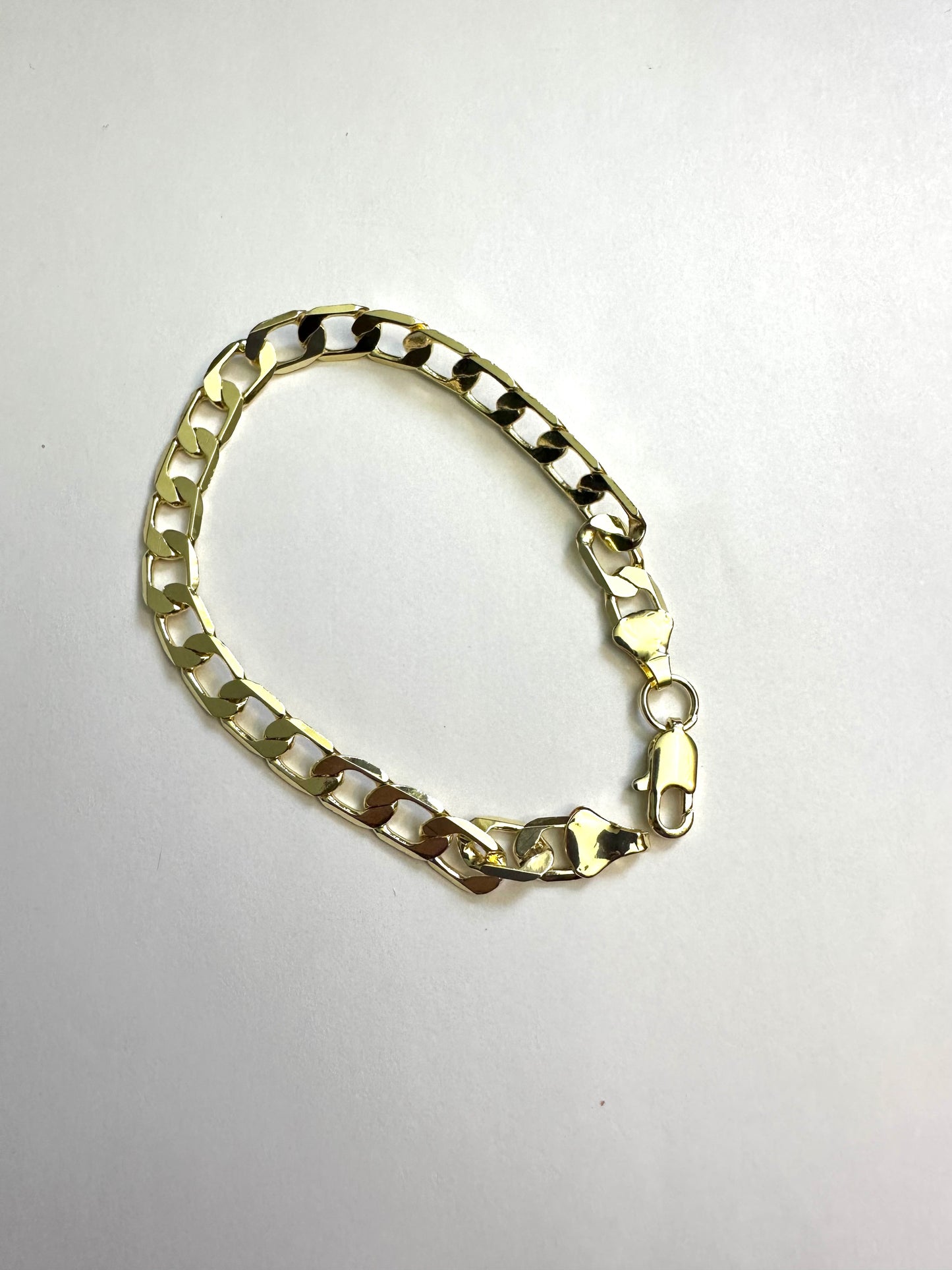 Cuban Chain Bracelet 8" gold plated