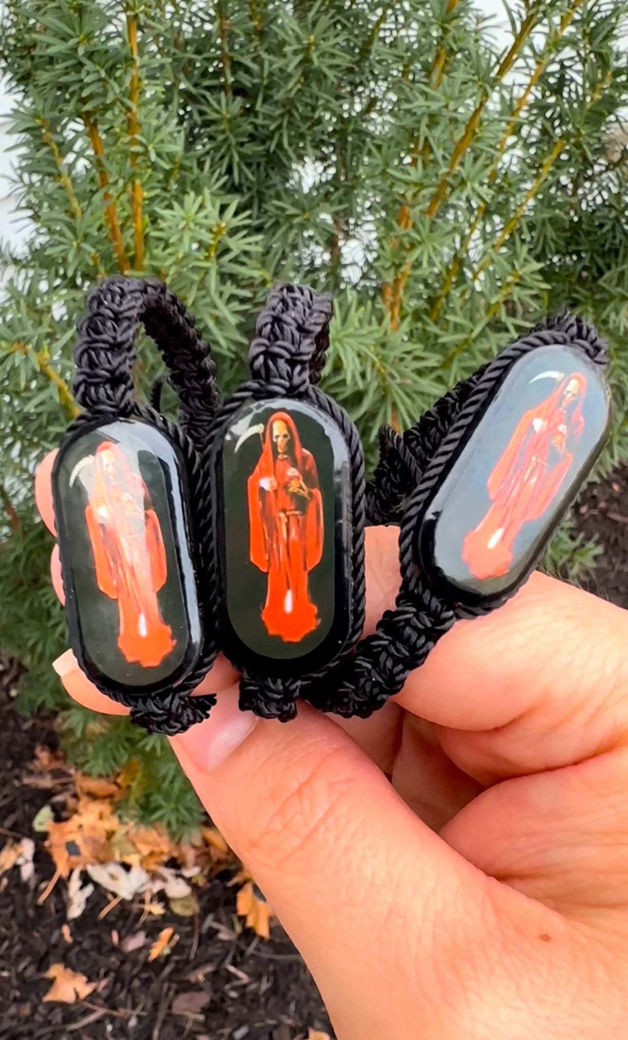 Santa Muerte Black Bracelet