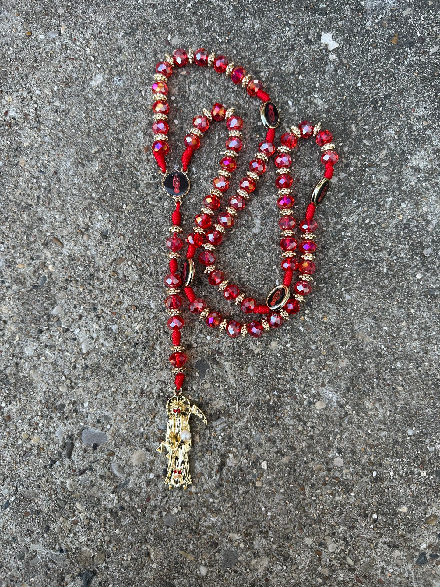 Holy Death Necklace-Rosary