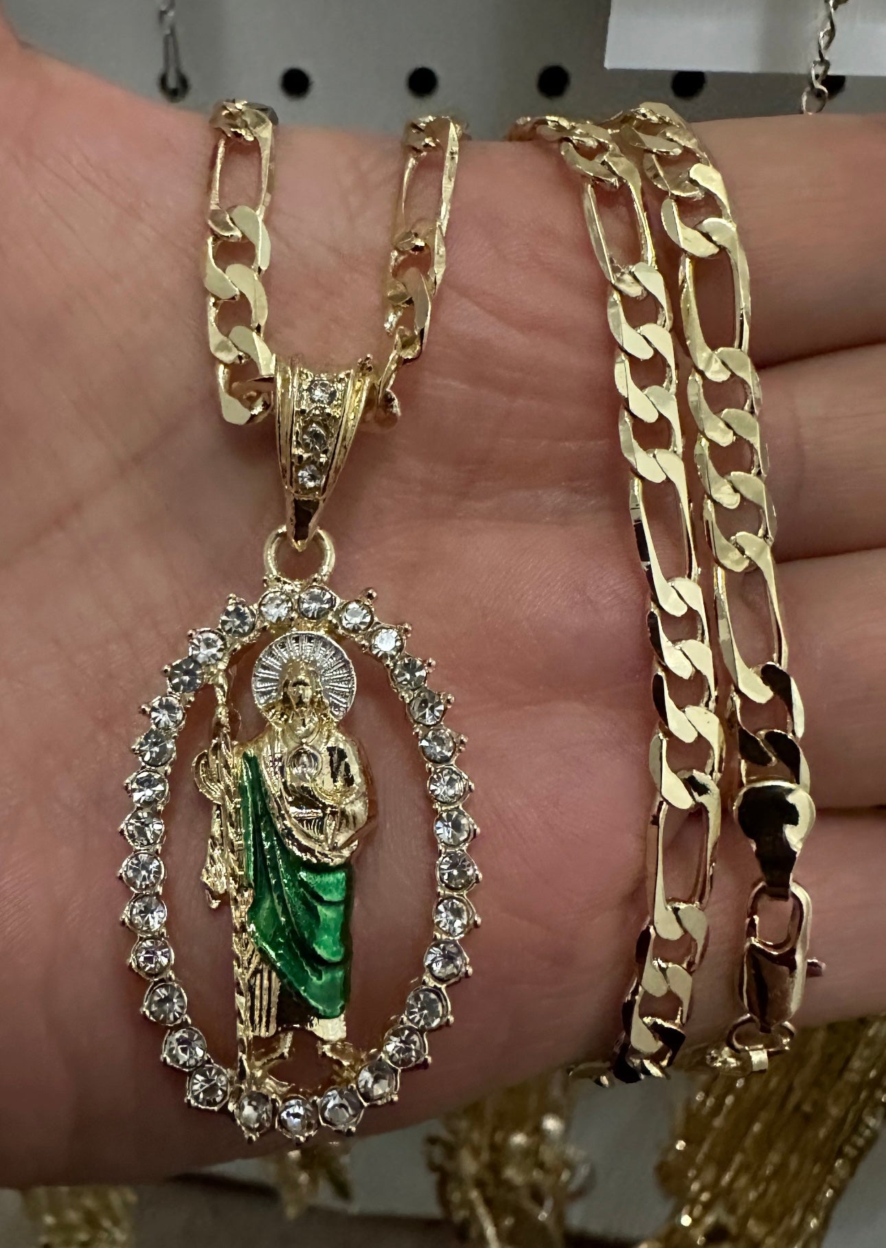 San Judas Tadeo Gold Plated