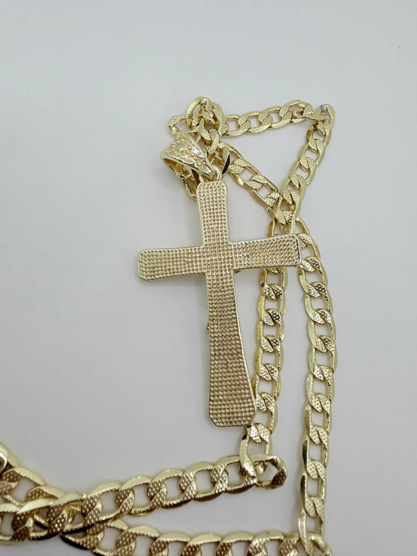 CROSS  new fashion style    gold-plated CUBAN  CHAIN 24"inches fancy design Necklace