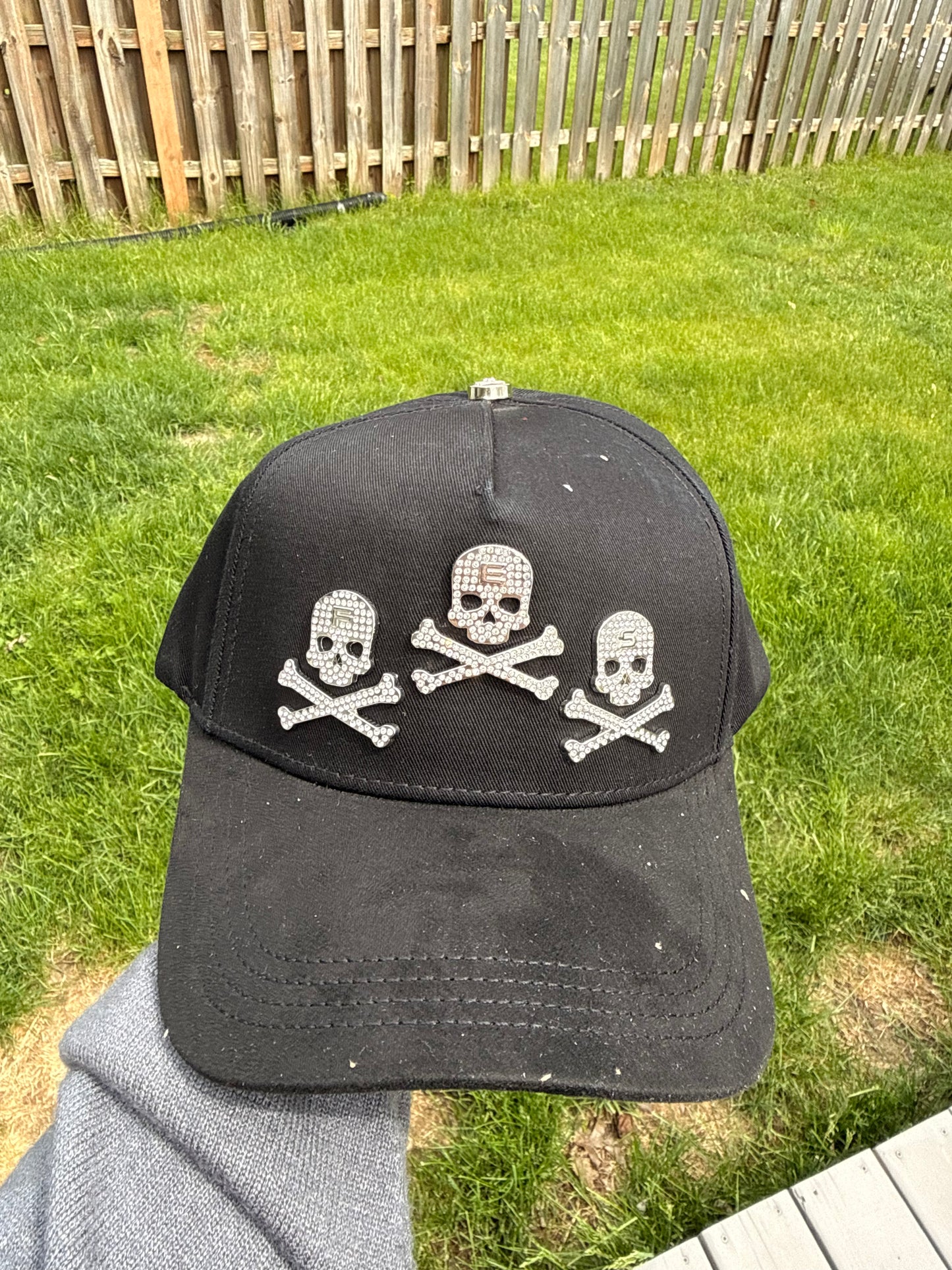 Black Trendy Cool Light Luxury Cross High-End Fashion Hip-Hop Super Cool Stylish Baseball Cap