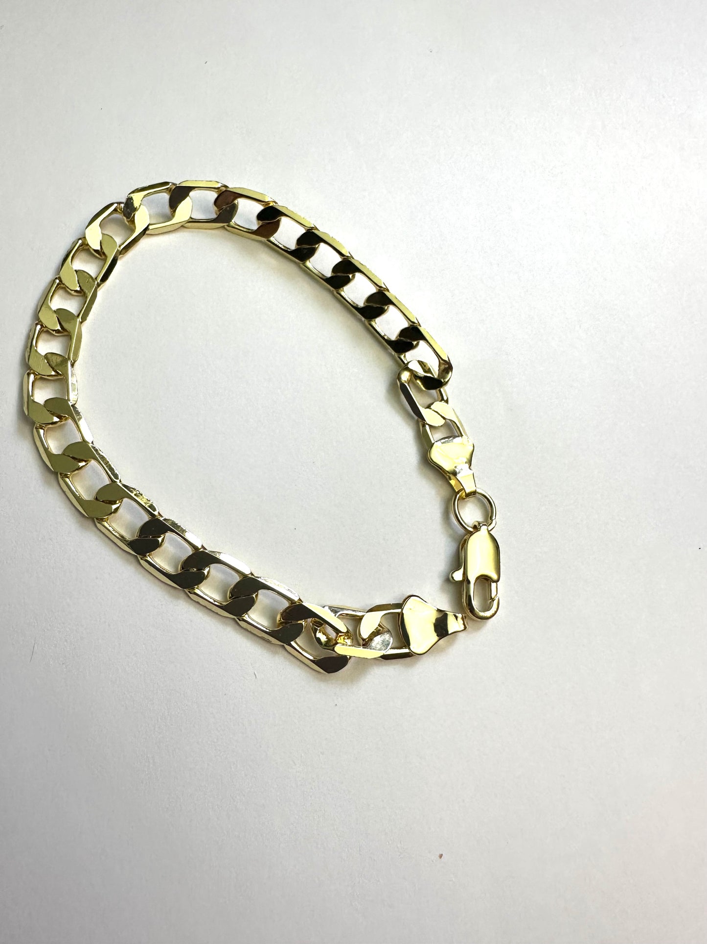 Cuban Chain Bracelet 8" gold plated