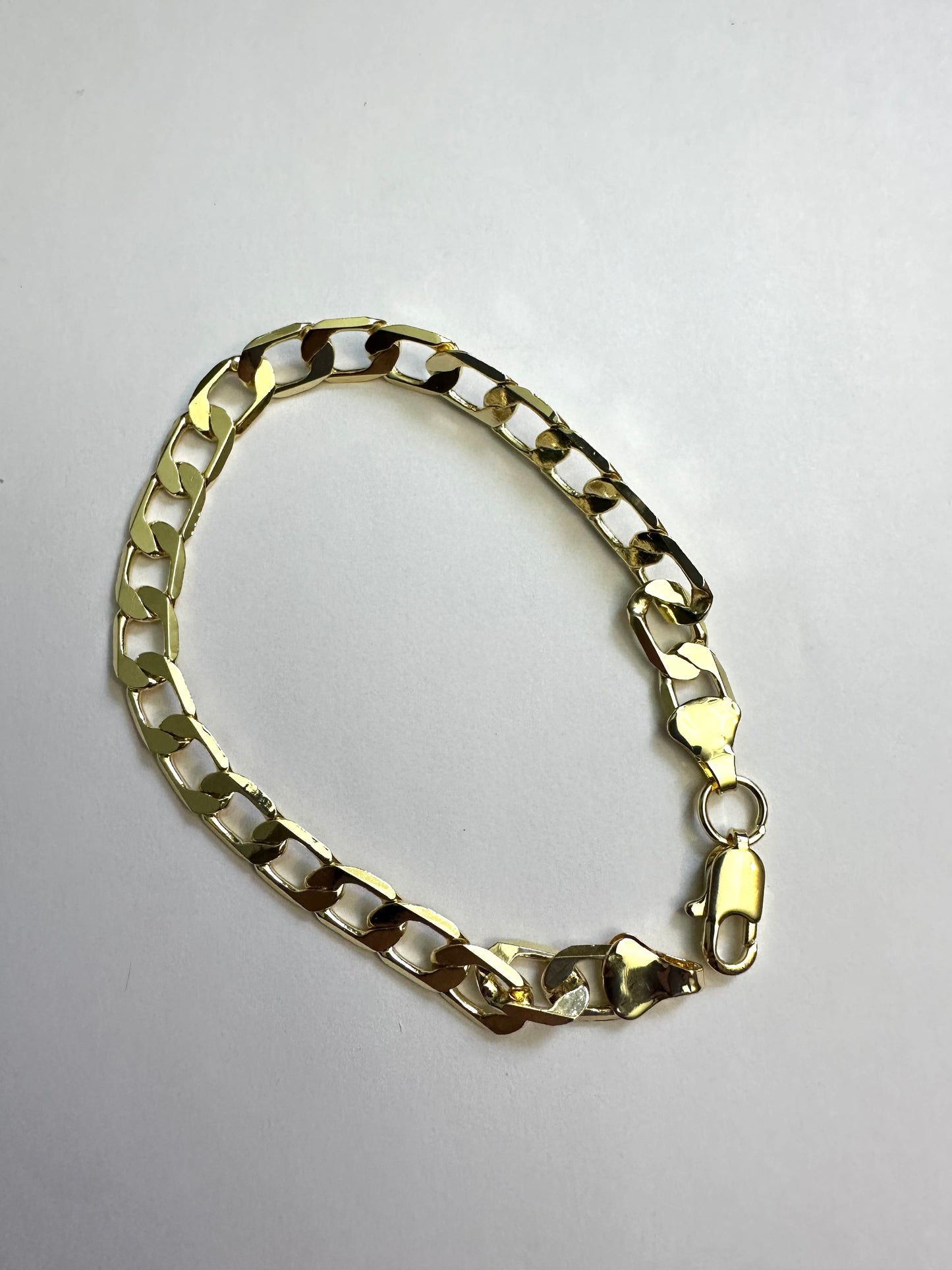 Cuban Chain Bracelet 8" gold plated