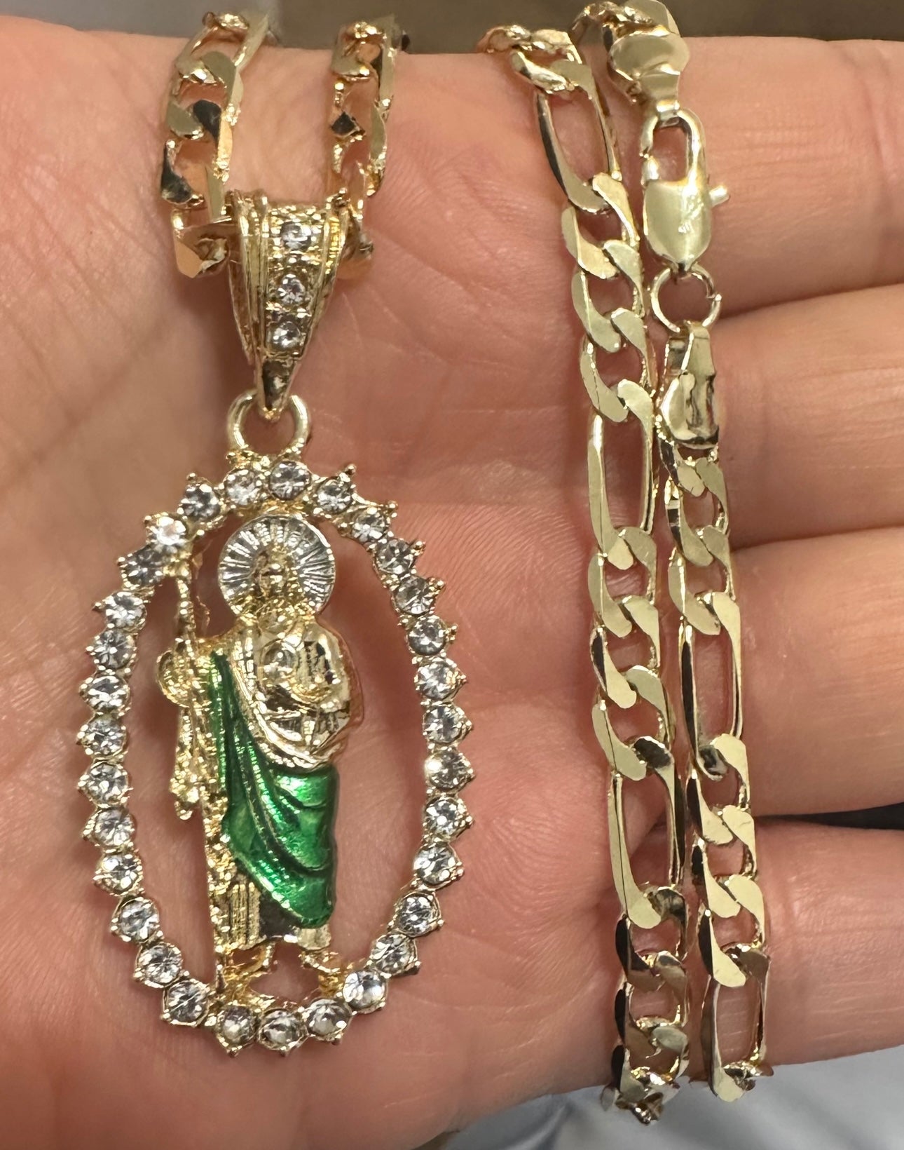 San Judas Tadeo Gold Plated