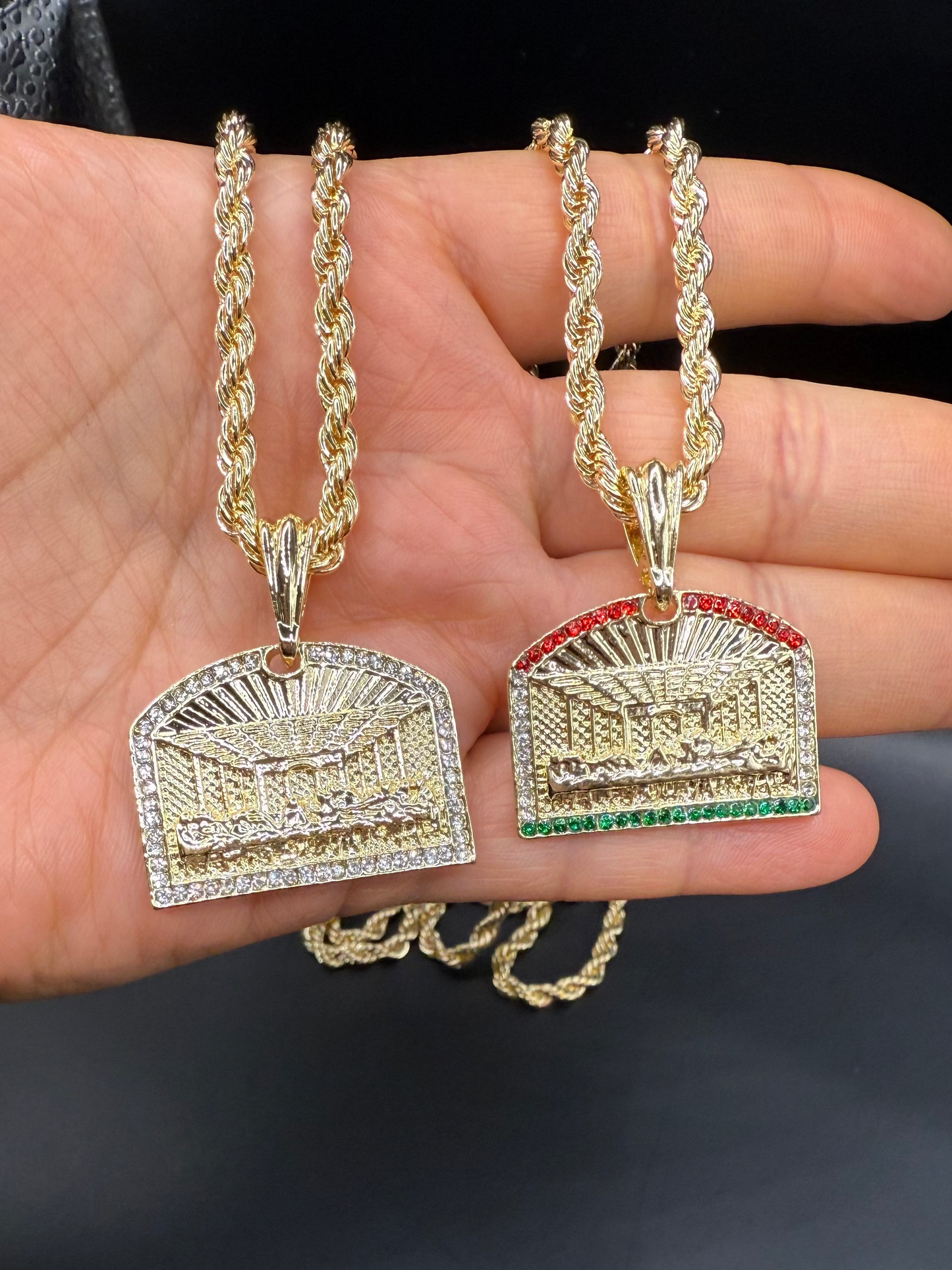 THE LAST SUPPER  Rope Chain Gold-Plated Religious Style Fashion Accessory for Versatile Outfits