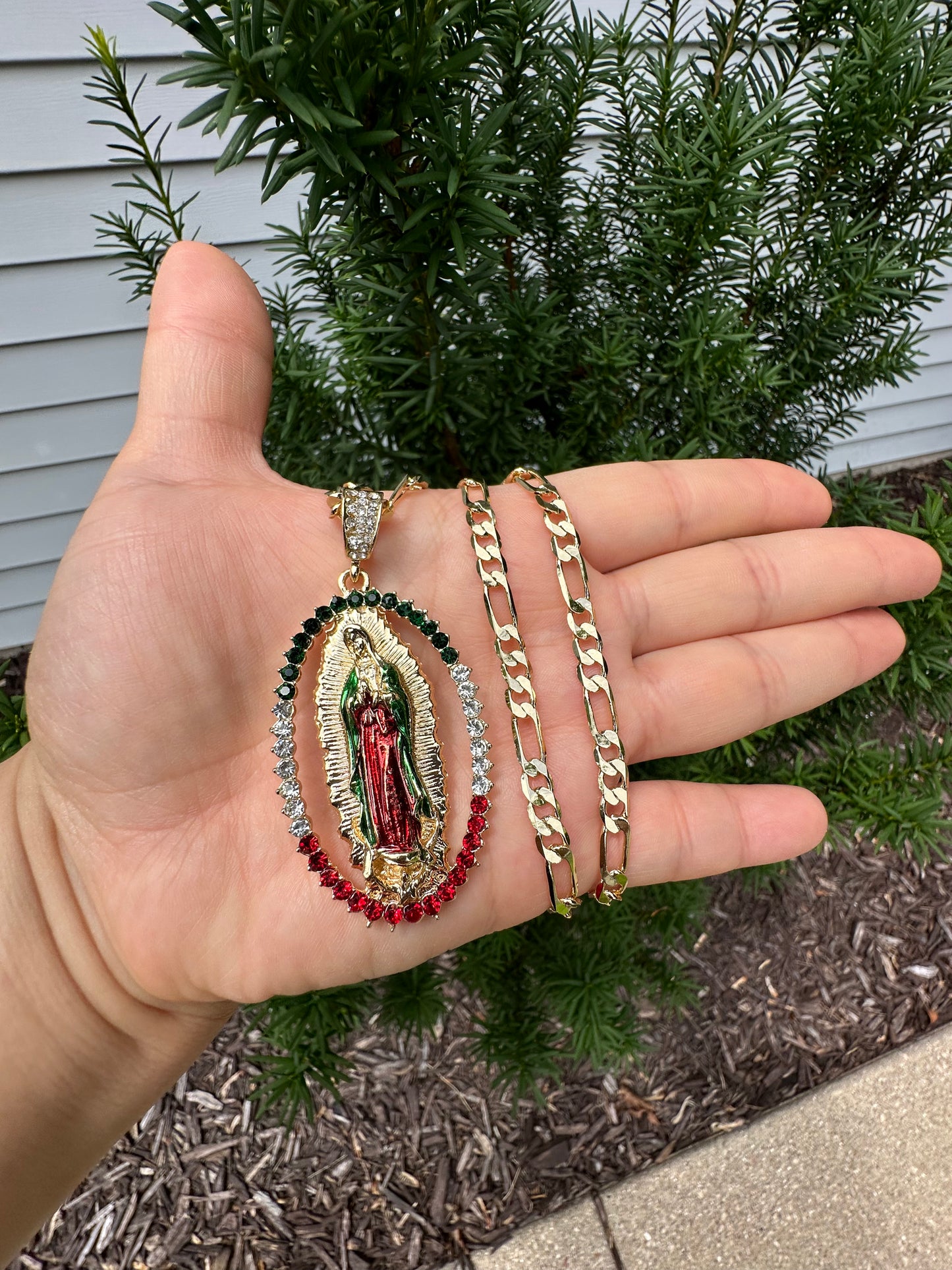 Virgencita De Guadalupe Gold Plated