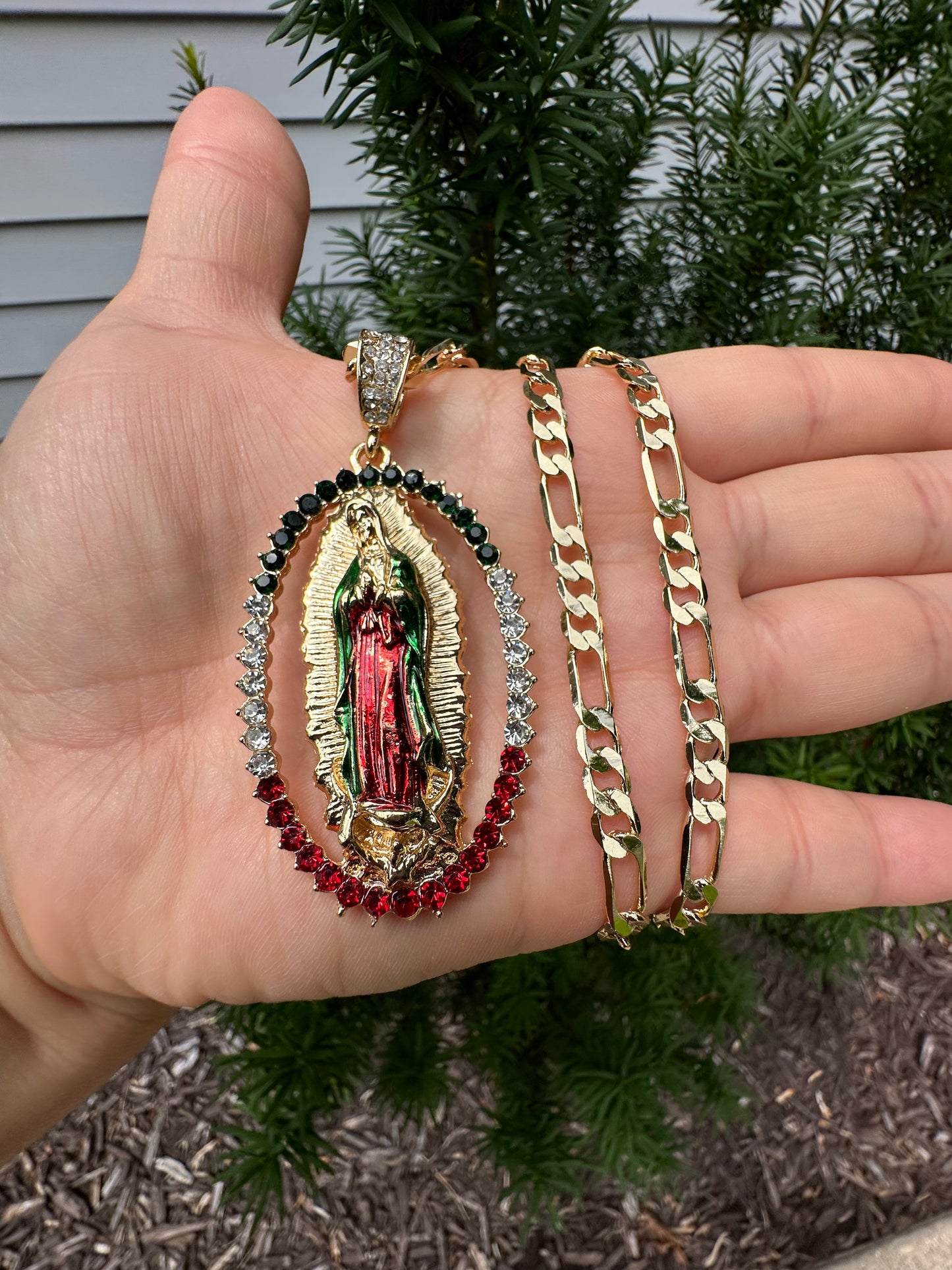 Virgencita De Guadalupe Gold Plated
