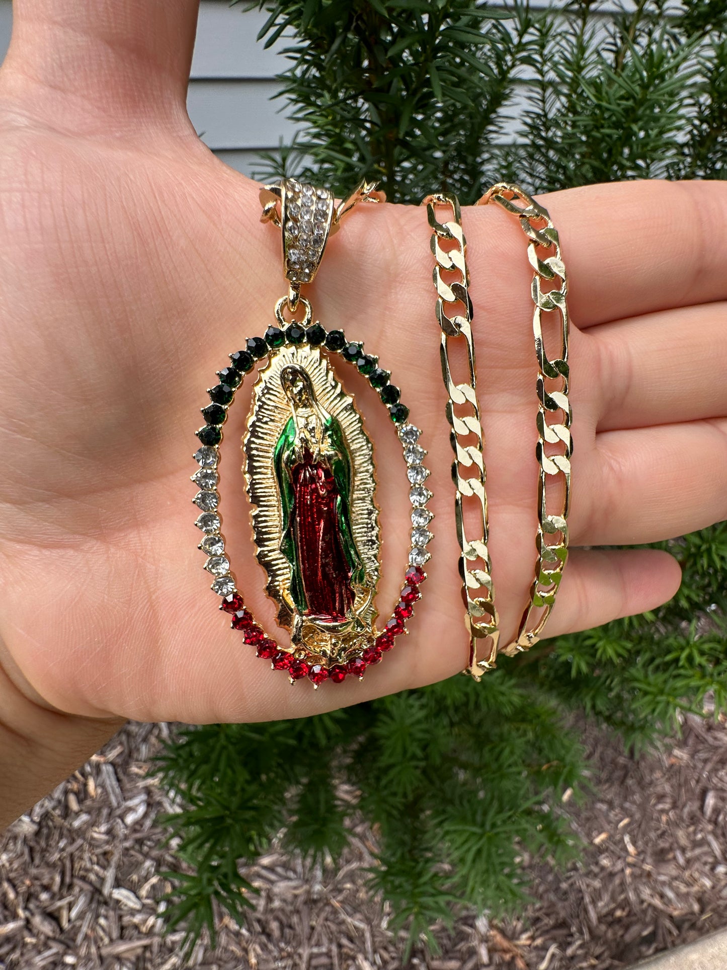 Virgencita De Guadalupe Gold Plated