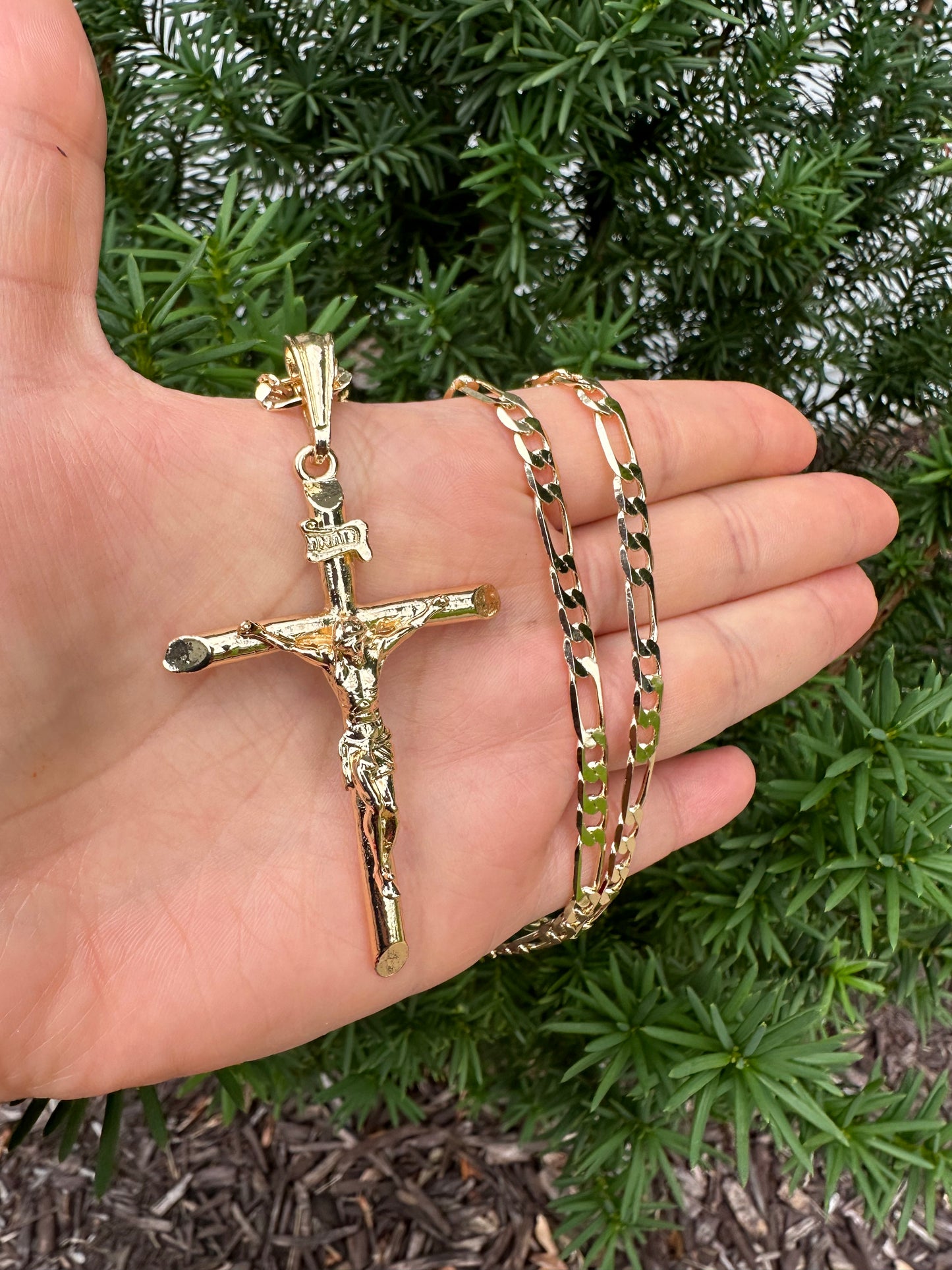 Cross Necklace Gold Plated